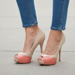 ALDO Two-Tone Peep Toe Stiletto Heels 👠